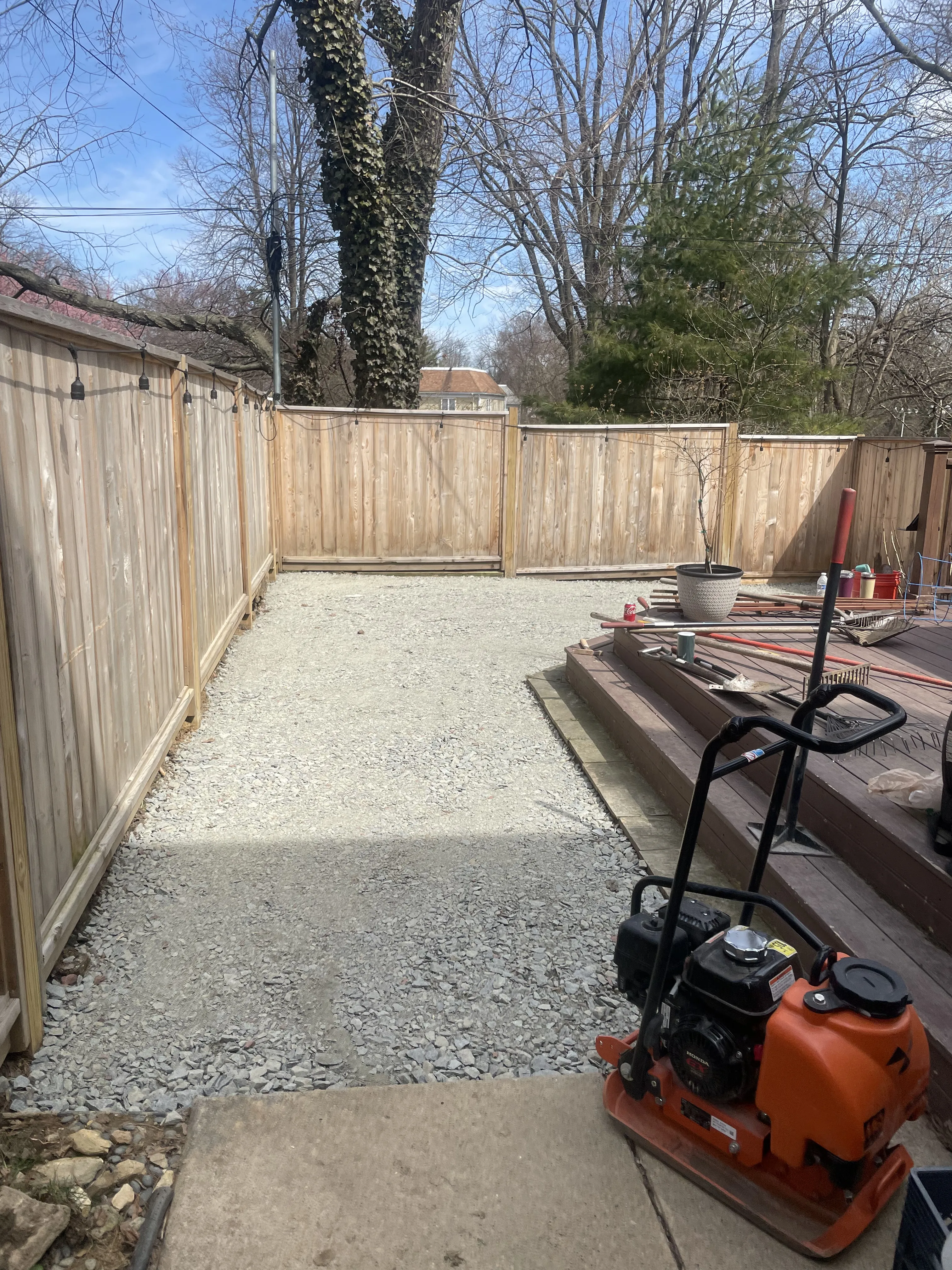 Completed driveway project