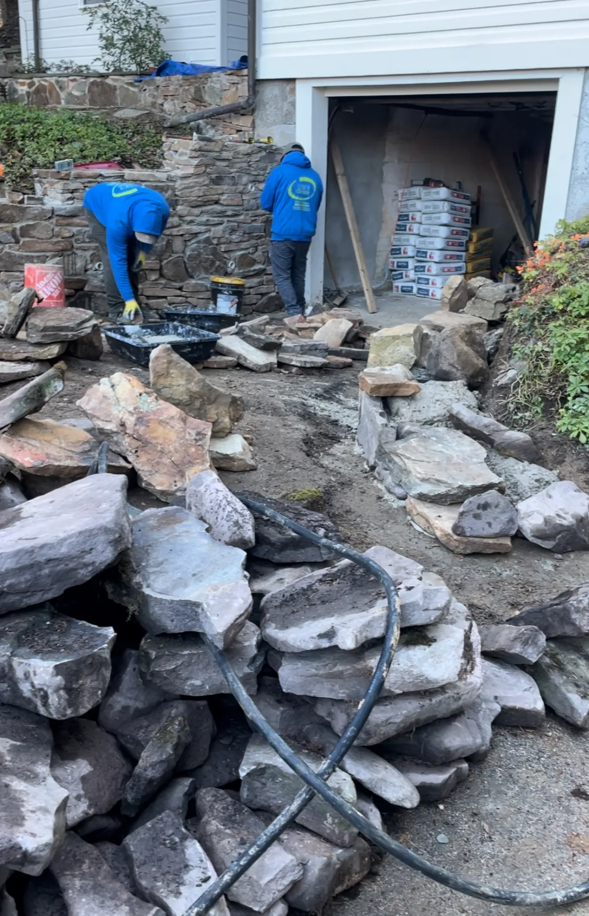 Stone Wall Construction