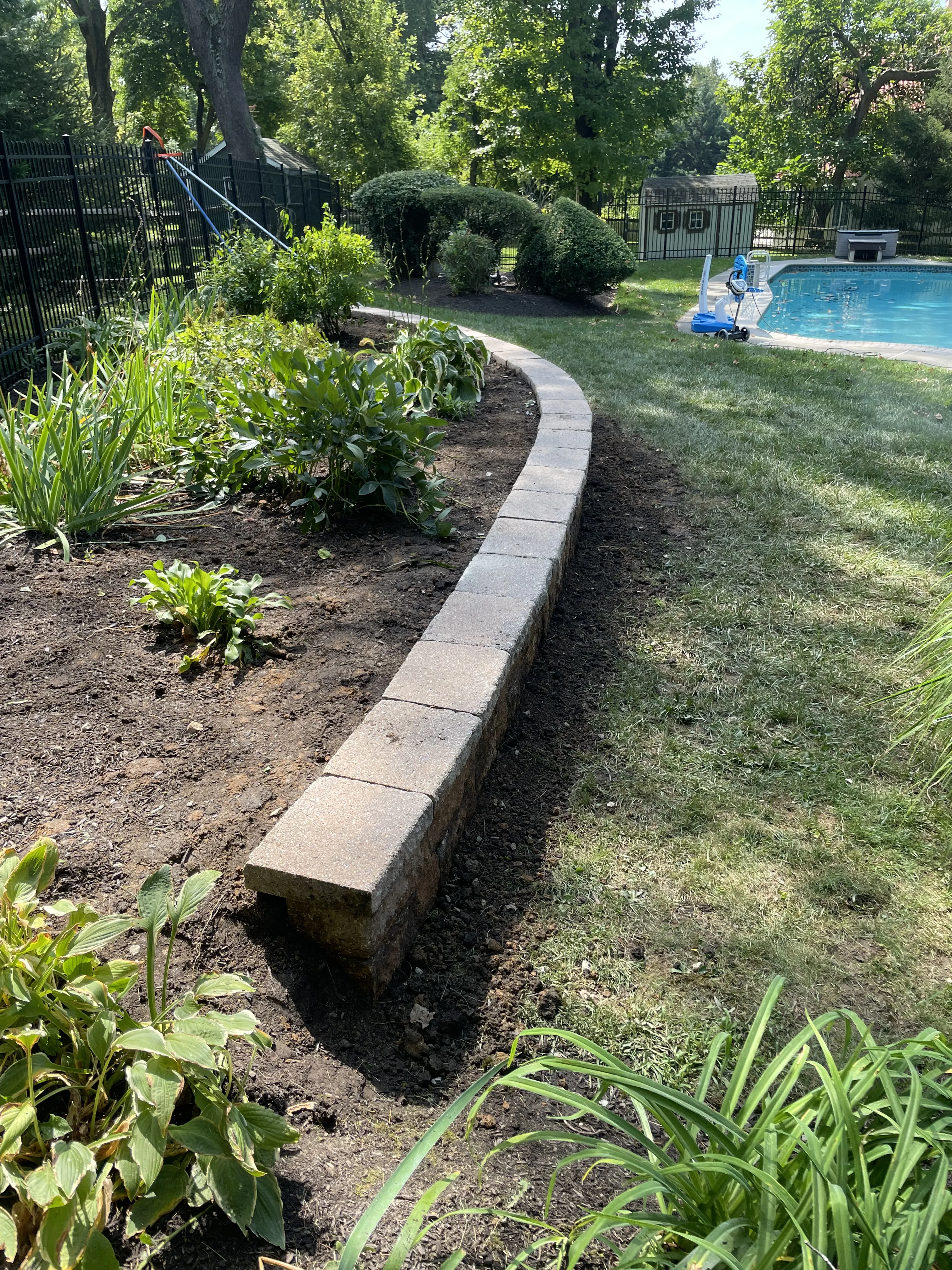 Curved Retaining Wall